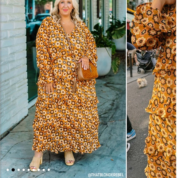 SHOW ME YOUR MUMU-XL FLOWER DRESS - Picture 6 of 7